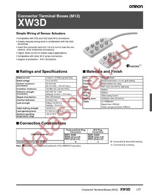 XW3D-P455-G11 datasheet  